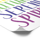 Poster Vie Guérison Soleil Nature Sérénité Esprit (Coin)