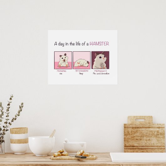 Poster Vie Hamster (Cuisine)