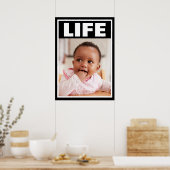 POSTER VIE INFANTILE DE FILLE BÉBÉ SOURIANTE PRO-VIE (Cuisine)