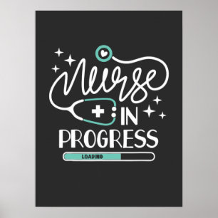 Poster Vie infirmière   Infirmière en cours