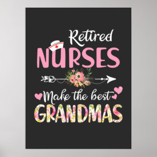 Poster Vie infirmière Infirmière Retraitée Les Meilleur