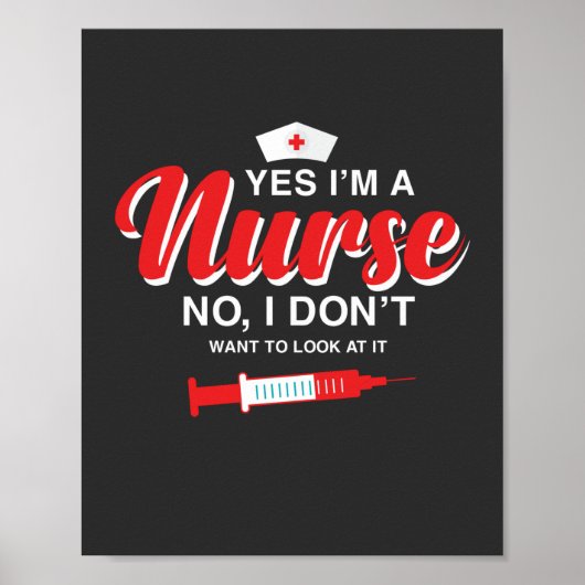 Poster Vie infirmière | Je Suis Infirmière (Devant)