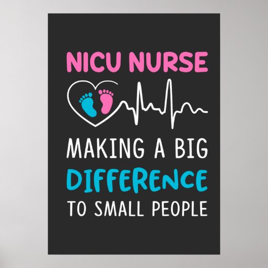 Poster Vie infirmière | Nicu Nurse (Devant)