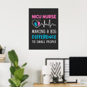 Poster Vie infirmière | Nicu Nurse (Bureau à domicile)