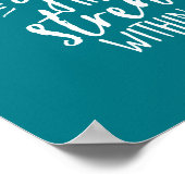 Poster Vie Inspirationnelle Citer La Force En Vous (Coin)