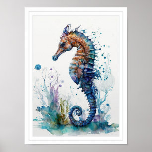 Poster - Vie marine hippique sous la mer