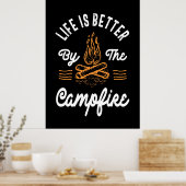 Poster Vie Meilleure Par Le Feu De Campagne (Cuisine)
