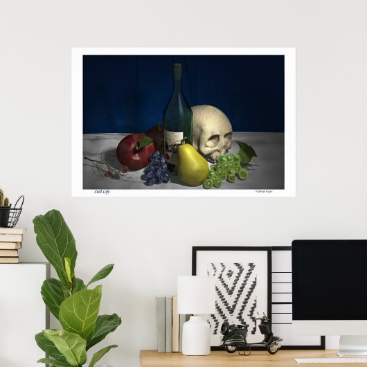 Poster Vie morte (Bureau à domicile)