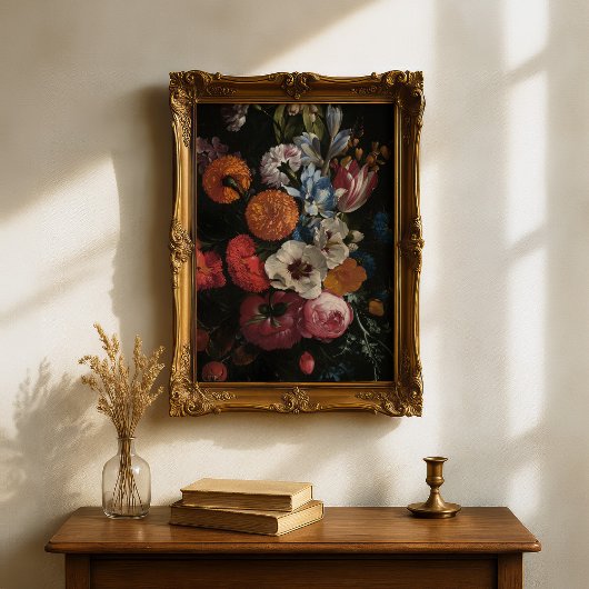 Poster Vie morte avec Bouquet de fleurs | Johan Johnsen