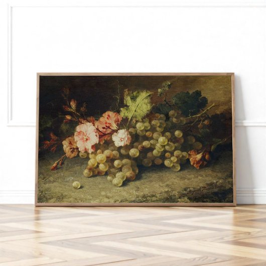 Poster Vie morte avec des raisins