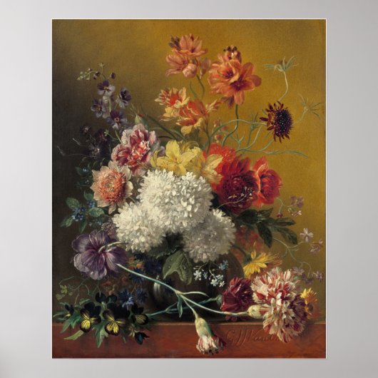 Poster Vie morte avec fleurs (Devant)