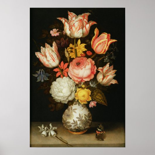 Poster Vie morte avec fleurs (Devant)