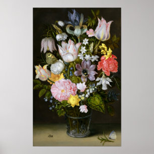 Poster Vie morte avec fleurs