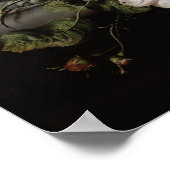 Poster Vie morte avec fleurs et insectes (Coin)