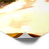 Poster Vie morte avec fleurs et verre, (Coin)