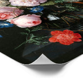 Poster Vie morte avec fleurs | Jan Davidsz de Heem (Coin)