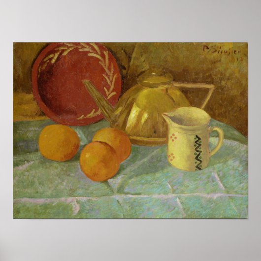 Poster Vie morte avec Fruit & Pitcher ou (Devant)
