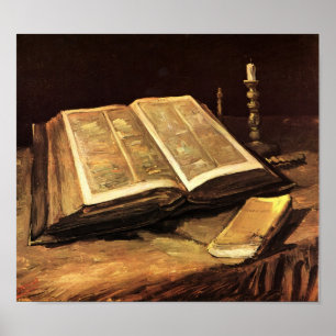 Poster Vie morte avec la Bible (F117) Van Gogh Art