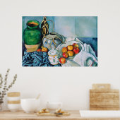 Poster Vie morte avec les pommes, Paul Cézanne (Cuisine)