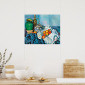 Poster Vie morte avec pommes Paul Cézanne peindre nourrit (Cuisine)