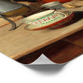 Poster Vie morte, café et pommes de terre | Albert Anker (Coin)