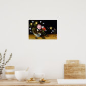 Poster Vie morte des fleurs (Cuisine)