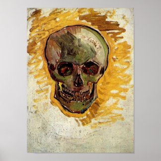 Poster Vie morte du crâne (F297a) Van Gogh Fine Art