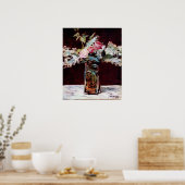 Poster Vie morte, lilas et roses par Edouard Manet (Cuisine)