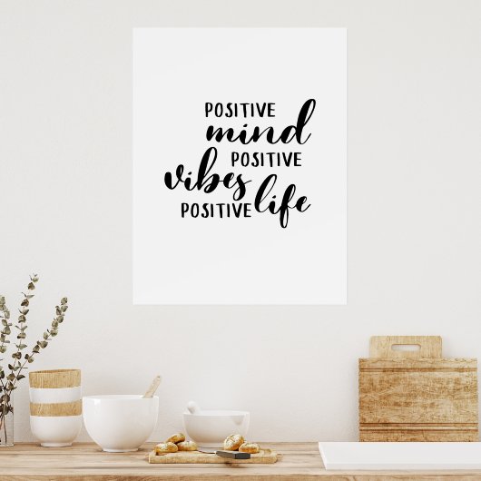 Poster Vie positive (Cuisine)