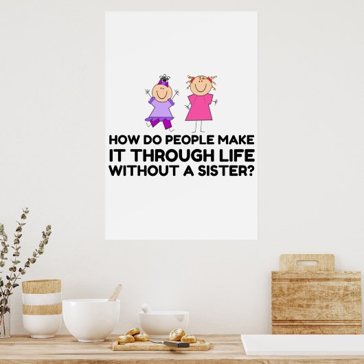 POSTER VIE SANS SOEUR (Cuisine)