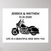 Poster Vie si une belle balade avec votre moto (Devant)