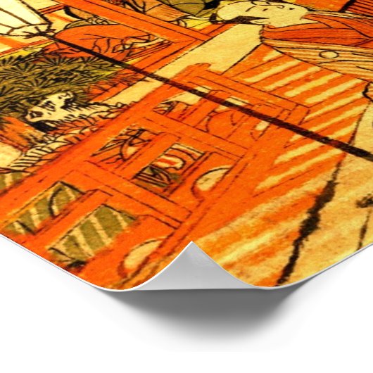 Poster Vie sociale à Shin Yoshiwara 1772 (Coin)