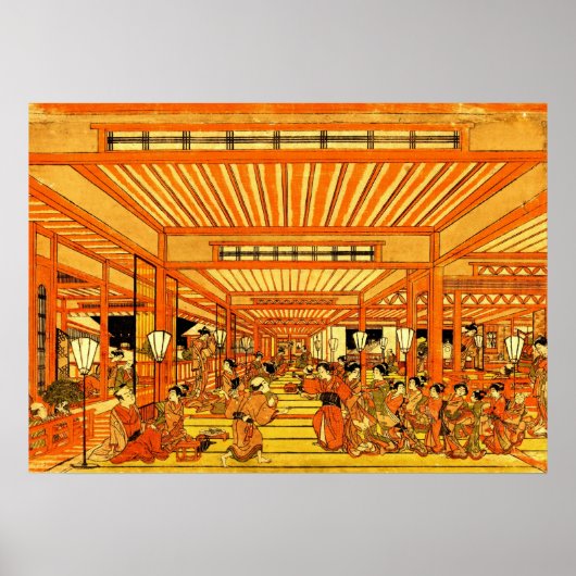 Poster Vie sociale à Shin Yoshiwara 1772 (Devant)
