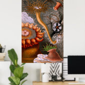 Poster Vie Sous-Marine Quatre Sur Dix (Bureau à domicile)