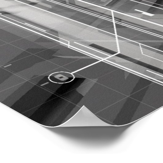 Poster vie spatiale (Coin)