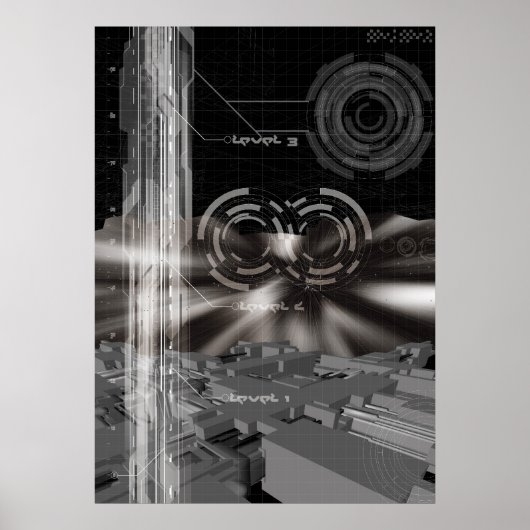 Poster vie spatiale (Devant)