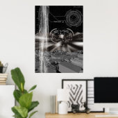 Poster vie spatiale (Bureau à domicile)