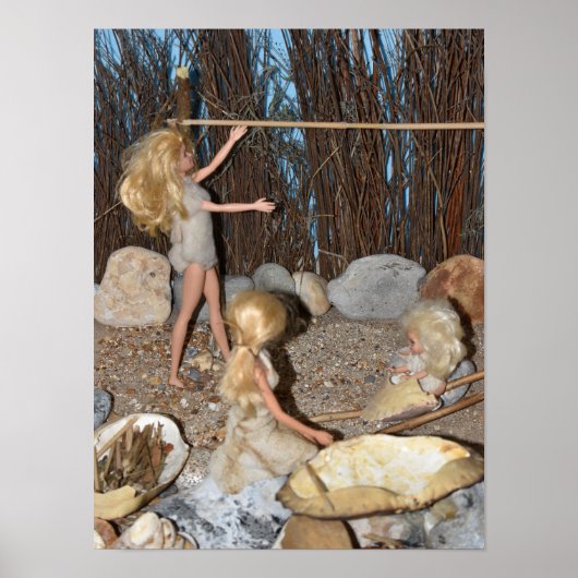 Poster Vie tribale dans le camp. (Devant)