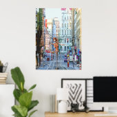 Poster Vie urbaine funky (Bureau à domicile)