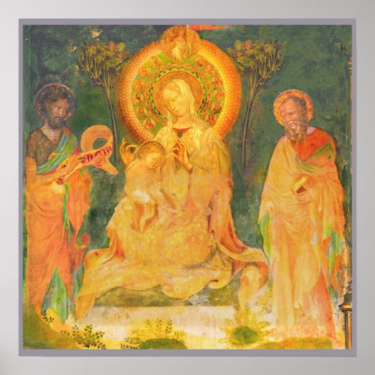 Poster Vie Urbino de Jean le Baptiste par Salimbeni (Devant)