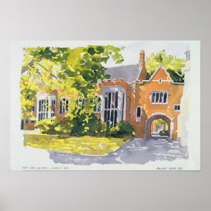 Poster Vieille auberge 1983 de Hall Lincoln de côté est
