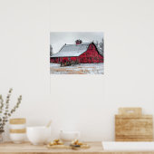 Poster Vieille Barne Rouge (Cuisine)