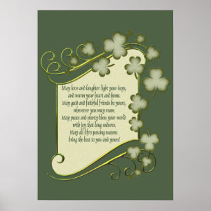 Poster Vieille bénédiction irlandaise