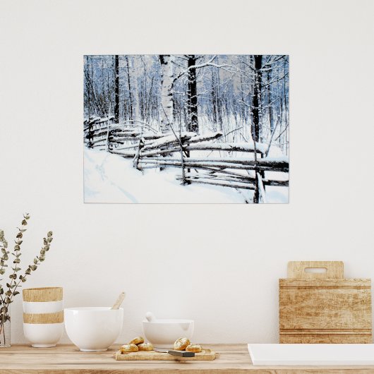 Poster Vieille clôture (Cuisine)