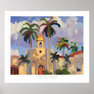 Poster Vieille copie d'hôtel de ville