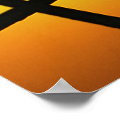 Poster Vieille Croix en bois robuste sur Calvaire Hill au (Coin)