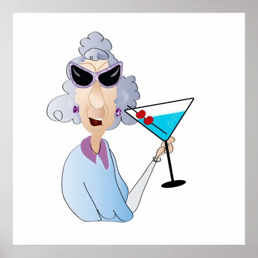 Poster vieille dame (Devant)