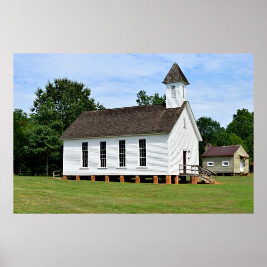 Poster Vieille église de campagne (Devant)