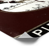 Poster Vieille forêt et tuyau de ruisseau Tabac (Coin)