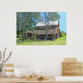 Poster Vieille grange et tracteur (Cuisine)